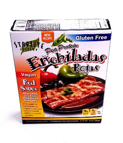 Star lite Cuisine Pea Protein Enchiladas Rojas Red Sauce (Vegan & Gluten Free)