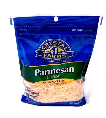 Crystal Farms Natural Parmesan Cheese (finely Shredded) 6 oz