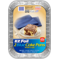 Hefty EZ Foil Cake Pans 13 x 9 With Lids - 2 CT 2.0 ct