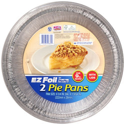 Hefty Ez Foil 8.75 in. DIA. X 1.14 in. Pie Pans - 2 ct