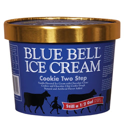 Blue Bell Cookies Two Step Ice Cream (1/2 gallon)