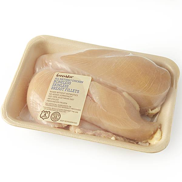 GreenWise Chicken Fillets, USDA Grade A, Raised Without Antibiotics 2 pieces