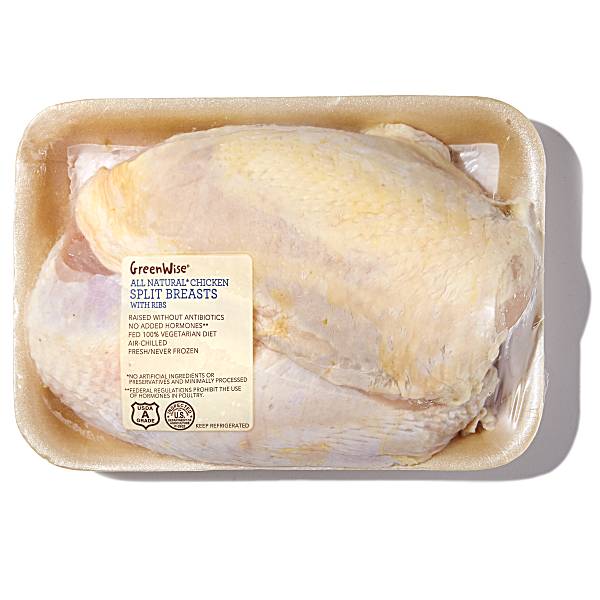 GreenWise Split Chicken Breast, USDA Grade A, Raised Without Antibiotics 1 pieces