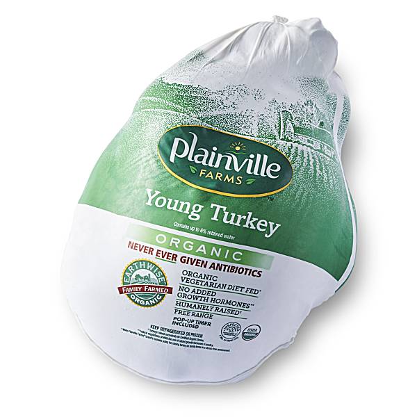 Plainville Fresh Turkey, Certified Organic 1 Ct