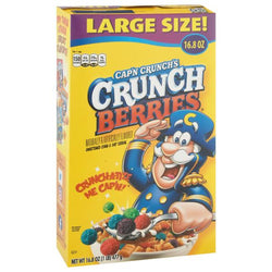 Cap'n Crunch's Crunch Berries Sweetened Corn & Oat Cereal, Large Size 16.8 oz