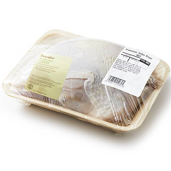 GreenWise Fresh Turkey Breast Half, USDA Premium, Raised Without Antibiotics 1 piece