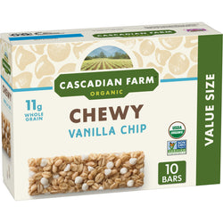 Cascadian Farm Organic Vanilla Chip Chewy Granola Bars - 7.4 oz