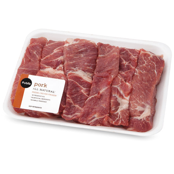 Publix Pork Shoulder Country-Style Ribs, Boneless 1.50 Lbs