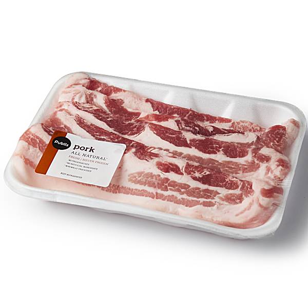 Publix Pork Belly Fresh, Sliced Bacon 1 Lb