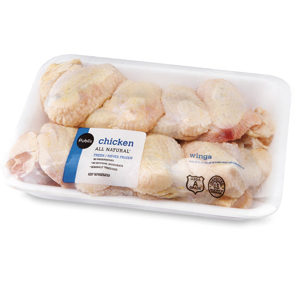 Publix Chicken Wings, USDA Grade A 1.5 Lbs
