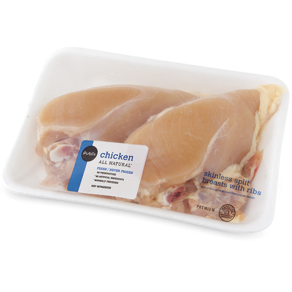 Publix Skinless Chicken Breast with Ribs, USDA Premium 1 Ct