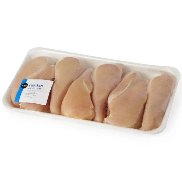 Publix Boneless Skinless Chicken Breast, USDA Grade A, 97% Fat Free4 Lbs. or More Pkg