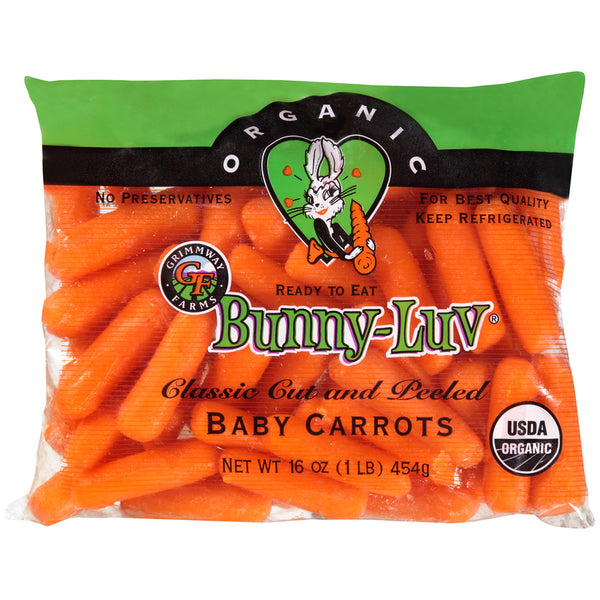 Grim Way Bunny Luv Baby Carrots 16 oz organic