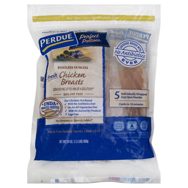 Perdue Perfect Portions Chicken Breasts, Boneless Skinless 24 oz
