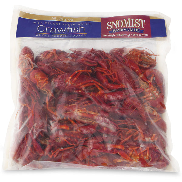 Crawfish, Whole, Cooked Frozen, Wild or Farmed