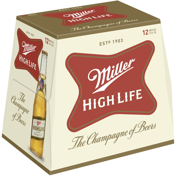 Miller High Life 12 pack bottles 12 Fl oz