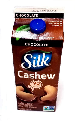 Silk Cashew Chocolate (90 calories) 1/2 gallon