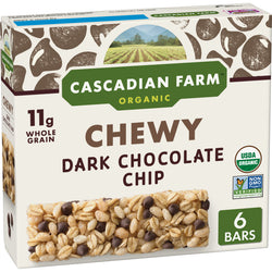 Cascadian Farm Organic Chocolate Chip Chewy Granola Bars - 6 CT1.2 oz