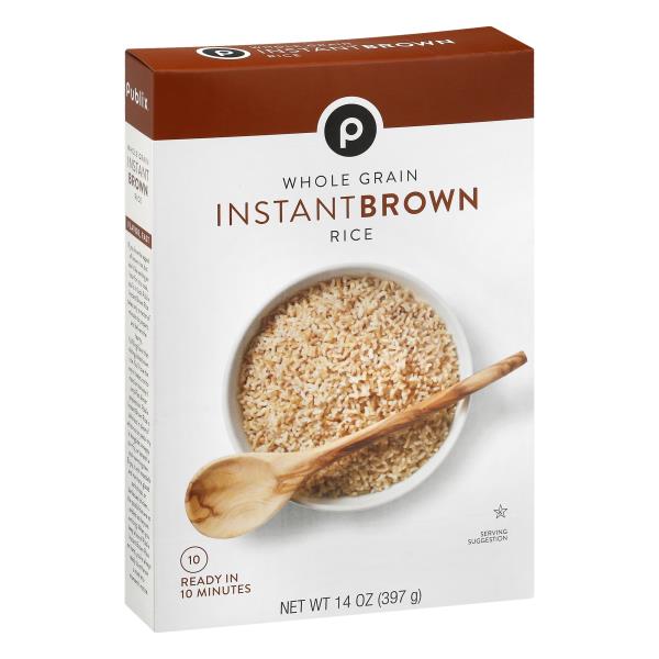 Publix Brown Rice, Whole Grain, Instant 14 oz 1 Ct