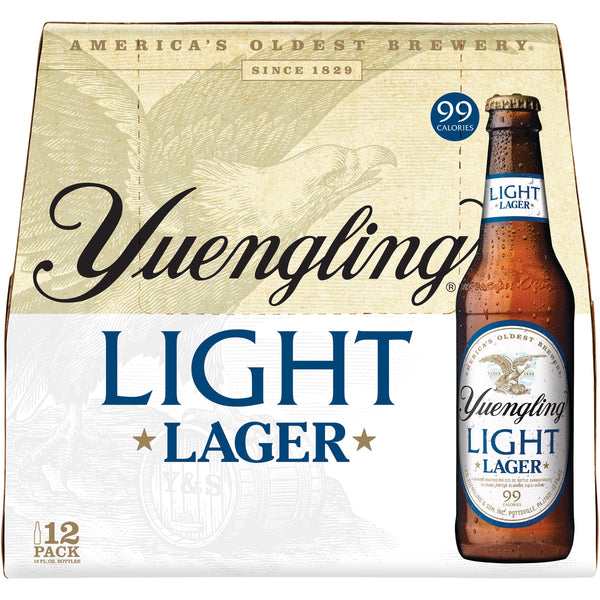 Yuengling Light Lager 12 pack bottles 12 Fl oz