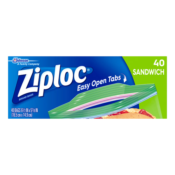Ziploc Sandwich Bags - 40 ct