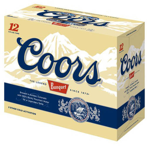 Coors Banquet 12 pack cans 12 Fl oz