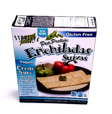 Star Lite Cuisine Pea Protein Enchiladas Suizas Cream Sauce (Vegan & Gluten Free)