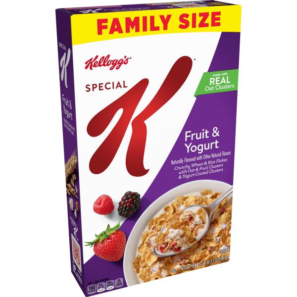 Special K Kellogg's Breakfast Cereal, Fruit and Yogurt, Family Size, 19.1 oz