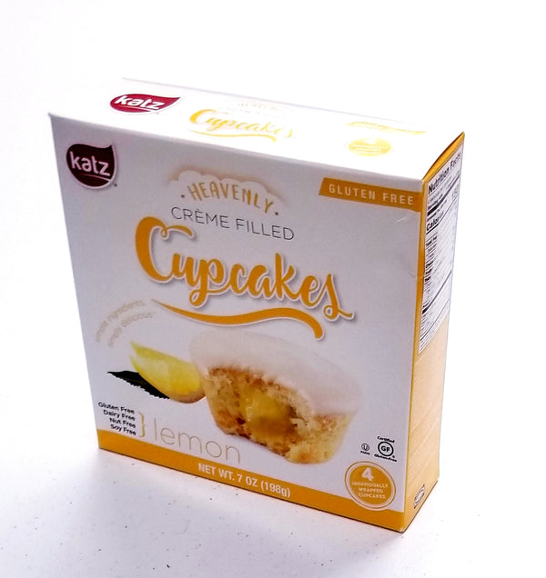 Katz Heavenly Cre'me Filled Lemon Cupcakes (4 count) Gluten Free