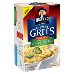 Quaker Instant Grits, Hot & Spicy Jalapeno Cheddar 12, 1 oz pouches