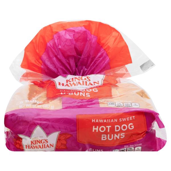 King's Hawaiian Hot Dog Buns, Hawaiian Sweet 8 ct 12 oz