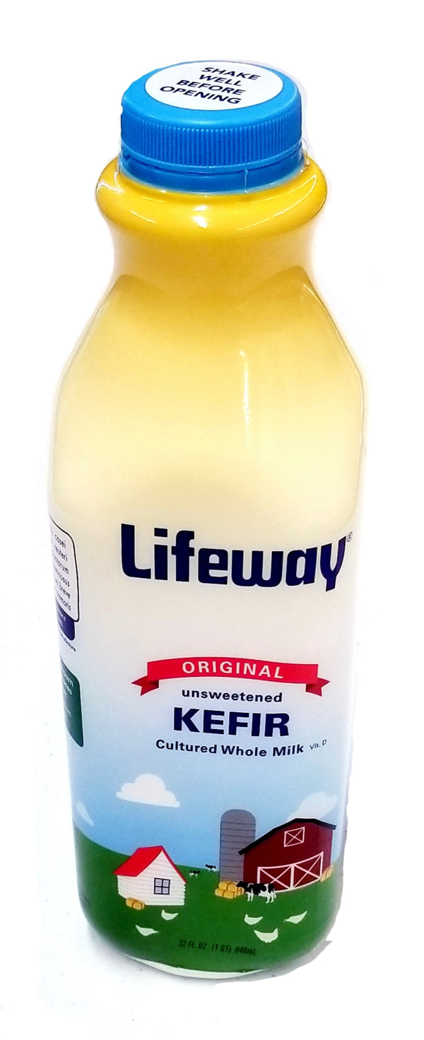 Lifeway Original Unsweetened Kefir Cultured Whole Milk 1 quart