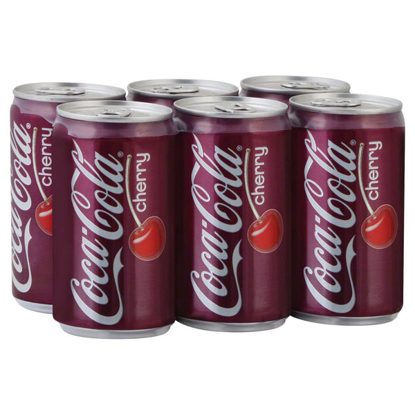 Cherry Coca Cola 12 Fl oz can 6 pack