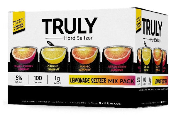Truly Hard Seltzer Lemonade Seltzer Mix 12 pack cans 12 Fl oz