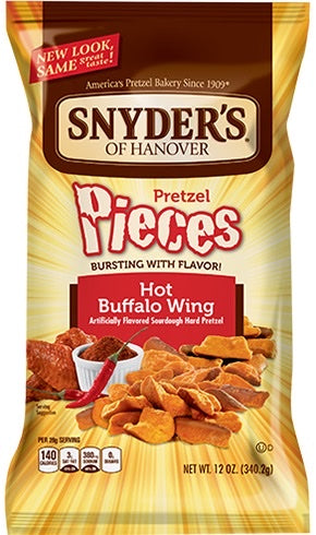 Snyder’s Hot Buffalo Wing Pretzels 12 oz