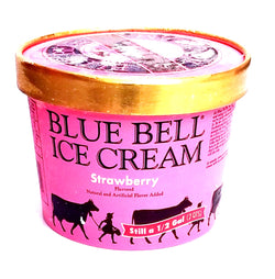 Blue Bell Strawberry Ice Cream (1/2 gallon)