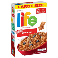 Quaker Life Cereal, Cinnamon 18 oz