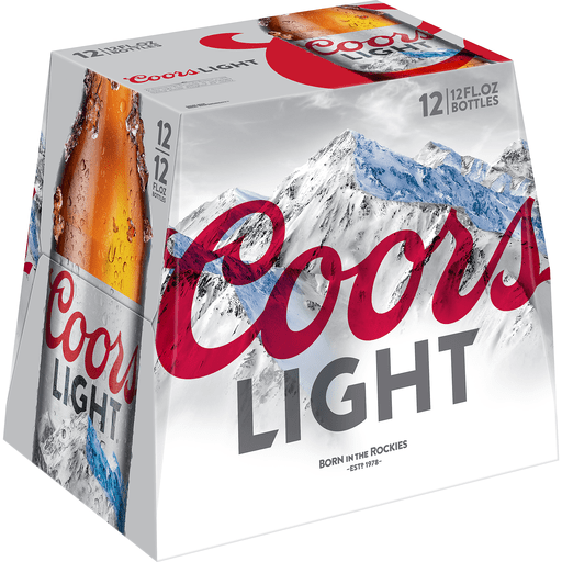 Coors Light 12 pack bottles 12 Fl oz
