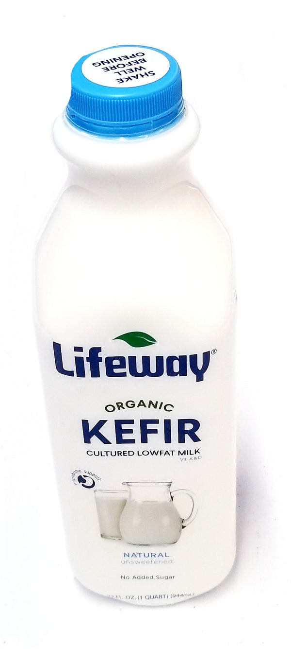 Lifeway Natural Organic Kefir Cultured Low Fat Milk 1 quart