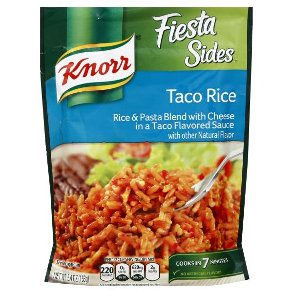 Knorr Fiesta Sides Rice & Pasta Blend, Taco Rice 5.4 oz 1 ct