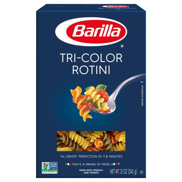Barilla Rotini, Tri-Color 12 oz