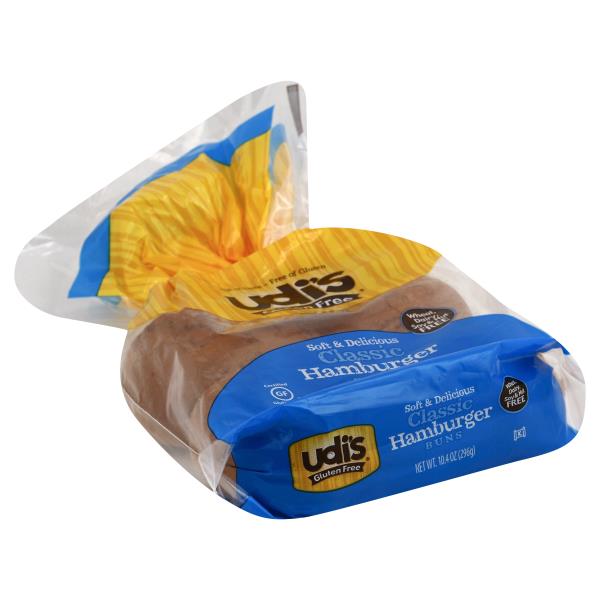 Udi's Classic Gluten Free Hamburger Buns, 10.4 oz 8 ct