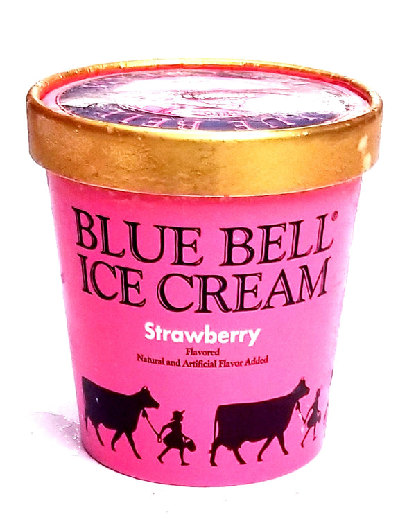 Blue Bell Strawberry Ice Cream (1 pint)