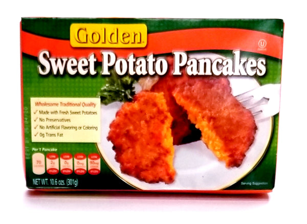 Golden Sweet Potato Pancakes