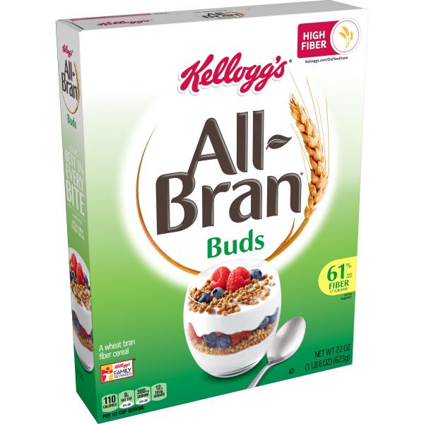 All-Bran Kellogg's Buds Breakfast Cereal, Original, 22 oz