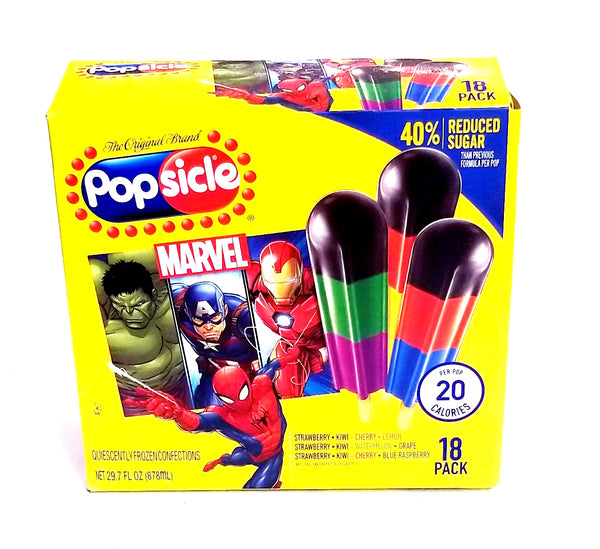 Popsicle Marvel Pops (18 counts)