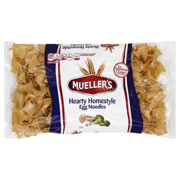 Muellers Egg Noodles, Hearty Homestyle 12 oz