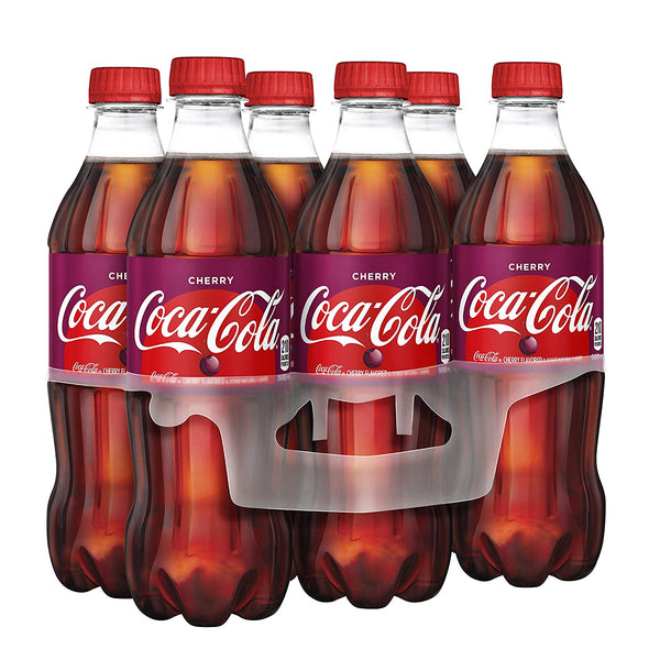 Cherry Coca Cola 20 Fl oz bottle 6 pack