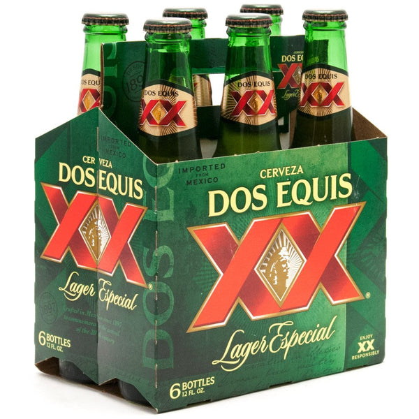 Cerveza Dos Equis XX Lager Especial 6 pack bottles 12 Fl oz