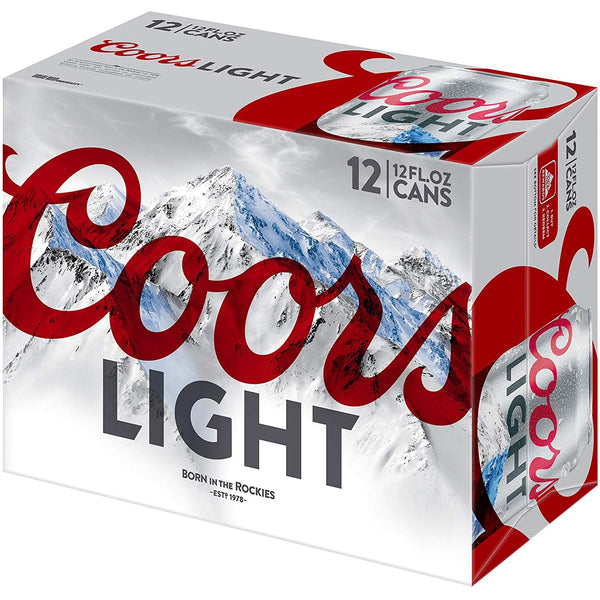 Coors Light 12 pack cans 12 Fl oz